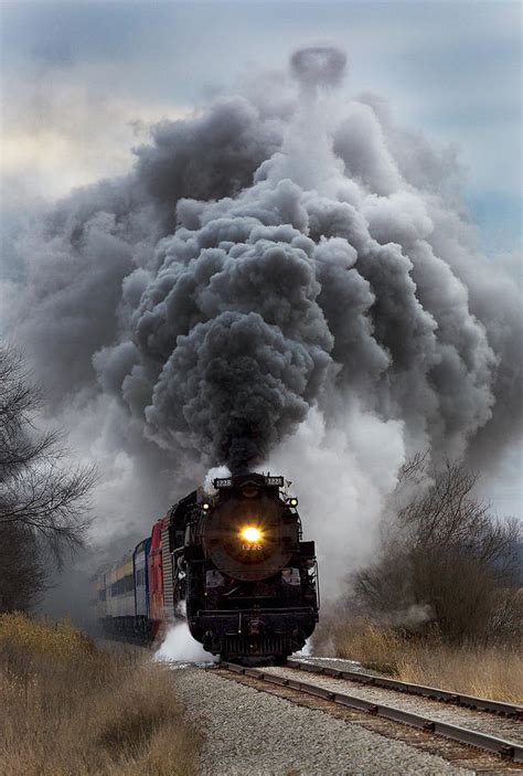 Pere Marquette Steam Locomotive Also Known As The Polar Ex