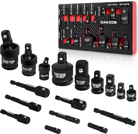 Dakcos Pcs Impact Socket Adapter Set Extension Set Drill Into High