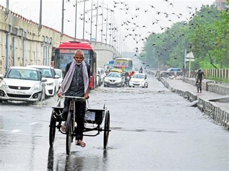 Parts Of Noida Face Waterlogging Due To Incessant Rainfall In Delhi NCR