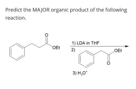 Answered Predict The Major Organic Product Of The Following Reaction