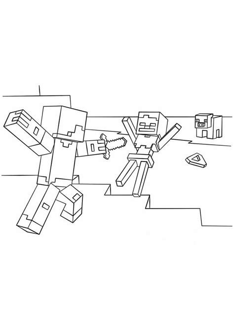 72 Desenhos do Minecraft para Colorir Amor de Papéis