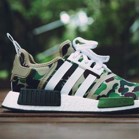 Bape x Adidas NMD_R1 Green Camo – Kick Game