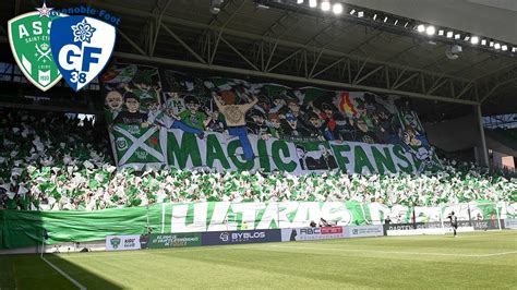 Asse Grenoble Tifo Et Ambiance Supporters Saint Tienne Vs