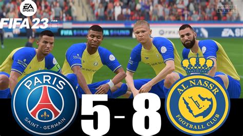 Fifa Gameplay Psg Vs Al Nassr Ronaldo Messi Haaland