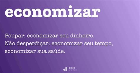 O Que Significa Economizar