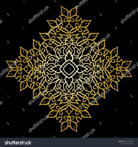 Thai Ancientasian Traditional Art Design Lai Stock Vector Royalty Free 1031543362 Shutterstock