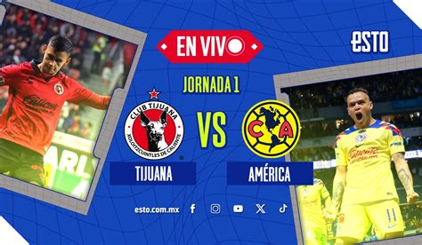 Tijuana Vs Am Rica Sigue En Vivo El Debut Del Campe N En El Clausura