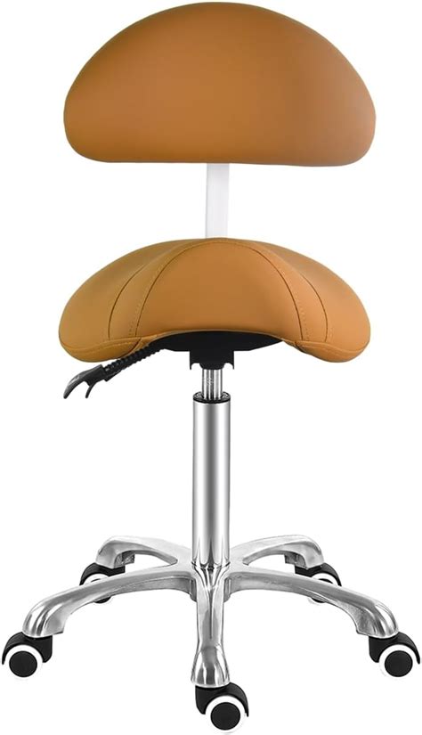 Antlu Saddle Stool Chair With Back Support Ergonomic Esthetician Stool