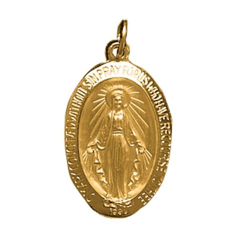 14kt Gold Miraculous Medal Leaflet Missal