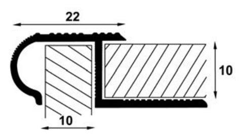 Profile Treapta Profil Aluminiu Semirotund Pentru Treapta