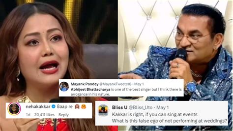 Neha Kakkar Vs Abhijeet Bhattacharya Internet Is Divided After Latter