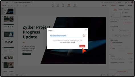 How To Import And Export Or Download Presentations Into Zoho Show