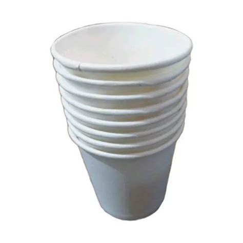 White Plain Disposable Paper Cup For Event And Parties Size Ml At