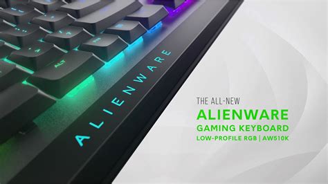 New Alienware Low Profile RGB Mechanical Gaming Keyboard AW510K Dell USA