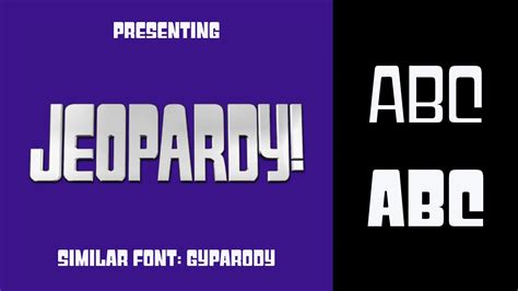 Jeopardy Font Download - Free Fonts Lab