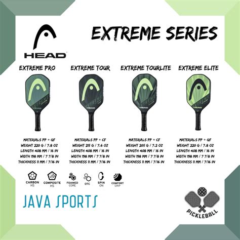 jual raket pickleball tenis head extreme series pro  tourlite elite