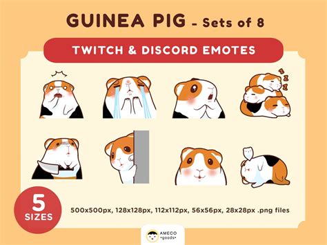 Twitch Emotes Cute Animal Discord Emotes Cute PNG Sticker - Etsy