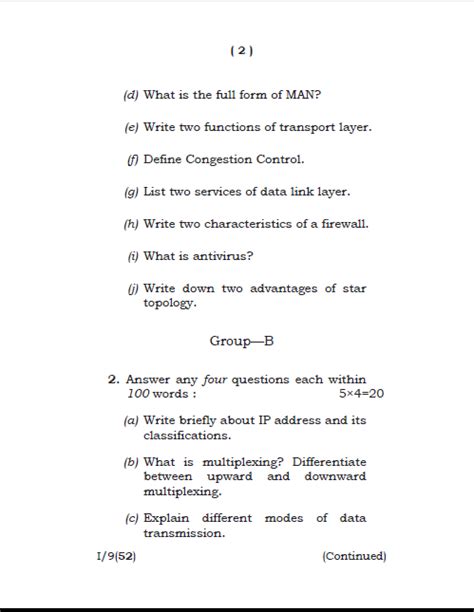 Ospu Csp Dcs Dca Data Communication Networking Dec Question Paper