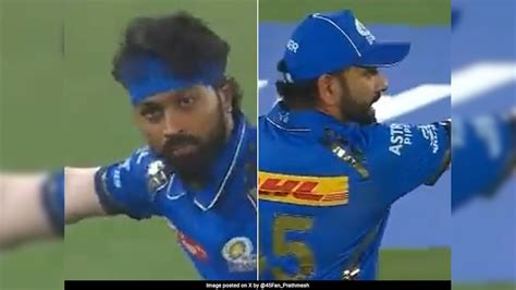 Rohit Sharma Sets The Field As Hardik Pandya Runs Towards The Boundary