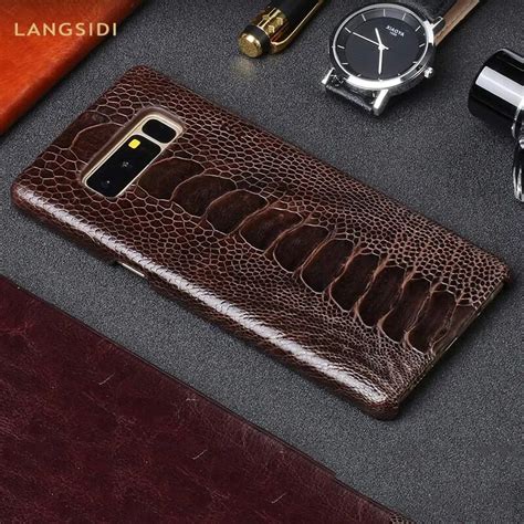 Original Genuine Ostrich Leather Cases For Samsung Galaxy Note