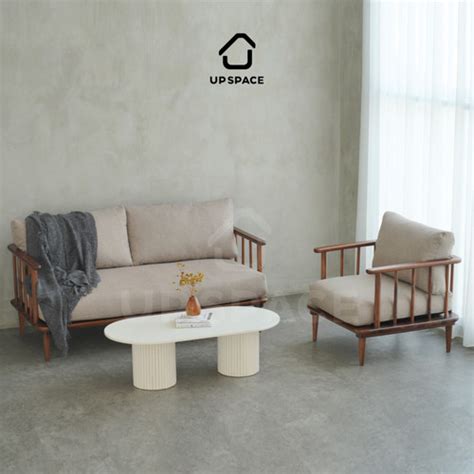 Promo Ruji Sofa Kayu Modern Minimalis Sofa Seater Bangku