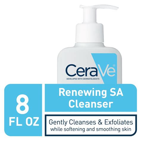 Cerave Salicylic Acid Cleanser Exfoliating For Clear Skin 8 Ounce