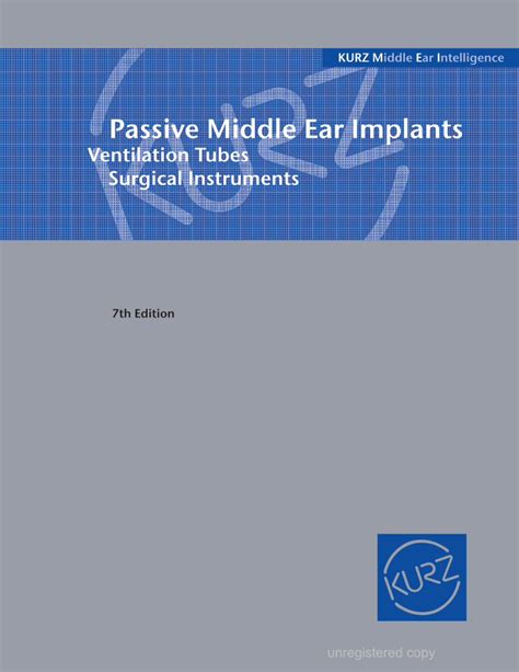 PDF Passive Middle Ear Implants LMT Surgical KURZ Passive Middle