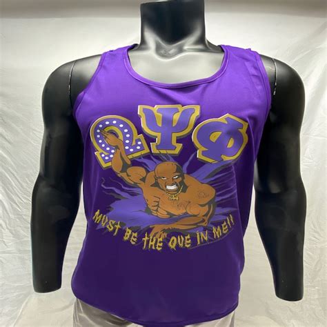 Epic Omega Psi Phi Que In Me Tank Top Baldheadque Llc