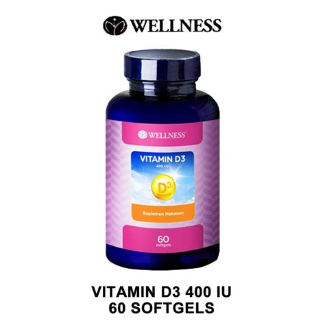 Jual WELLNESS VITAMIN D3 400IU MULTIVITAMIN SUPLEMEN Shopee Indonesia