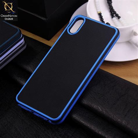 Vivo Y91c Cover Blue 3d Soft Linning Camera Protection Case Ordernation