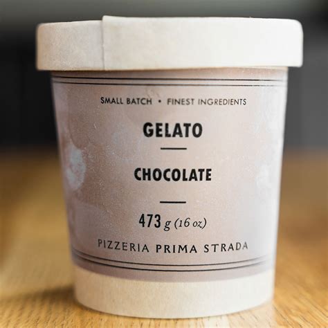 Chocolate Gelato Pizzeria Prima Strada
