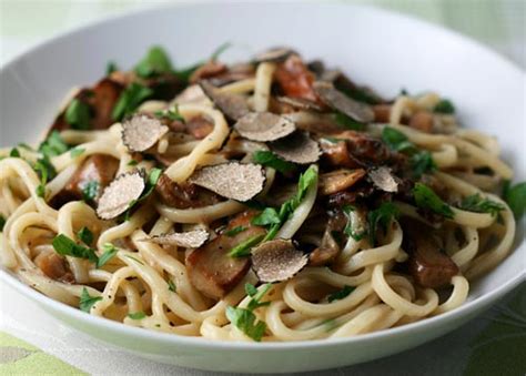 Mixed Wild Mushroom Pasta With Black Truffles Italian Food Forever