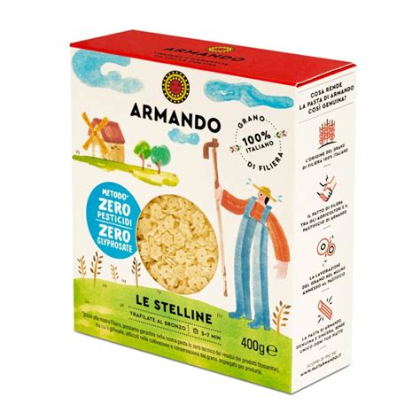 LE PASTINE DI ARMANDO LE STELLINE 100 Grano Italiano 400 G