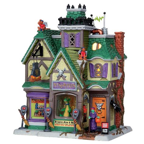 Lemax Spooky Town Collection Pets And Potions Halloween Collectibles