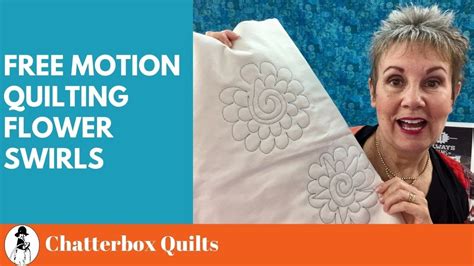 Free Motion Quilt Flower Swirls Free Practice Sheet Youtube