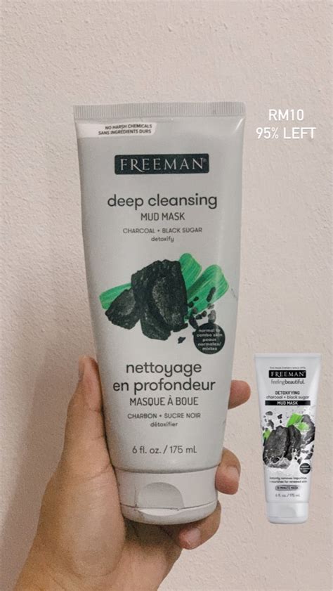 Freeman Charcoal Mask Mud Mask Beauty Personal Care Face Face Care