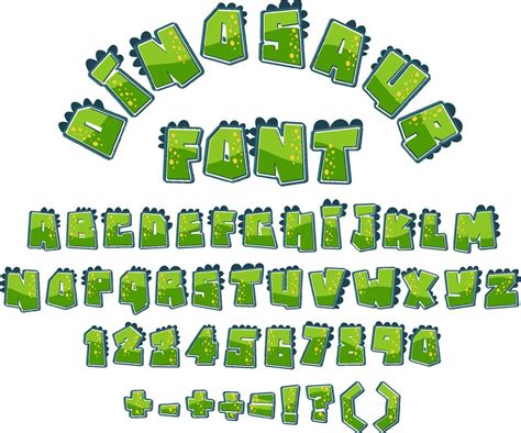 Font Design For English Alphabets And Numbers Vector Art At