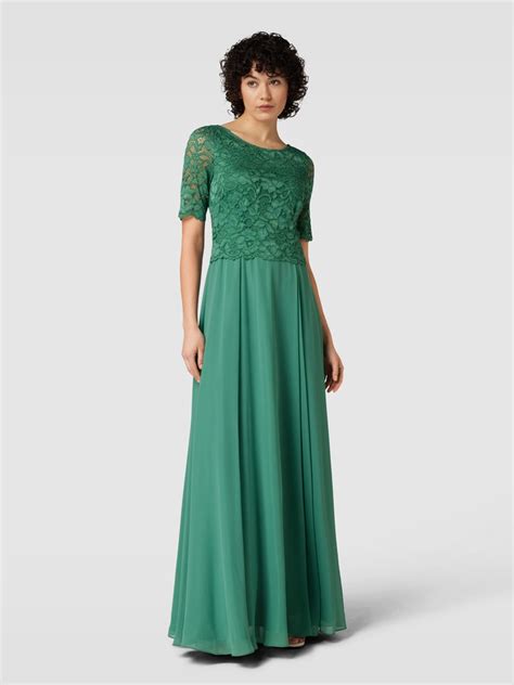 Vera Mont Abendkleid Mit Lochmuster Gruen Online Kaufen