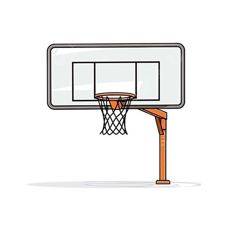 Ilustraci N De Tablero De Baloncesto En Estilo Minimalista Png Junta