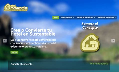 Presentamos Del Nómade Franquicia Hotelera Sustentable Sumate al Concepto