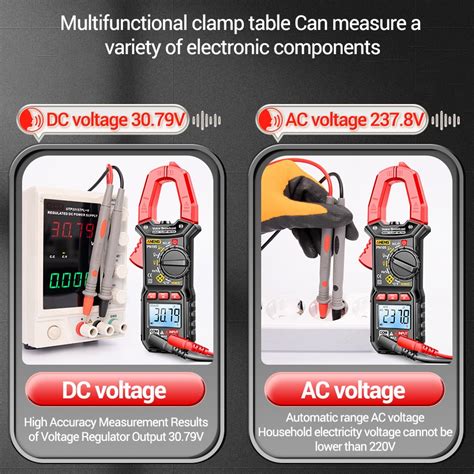 Aneng Digital Multimeter Voltage Tester Clamp Meter Voice Indicator