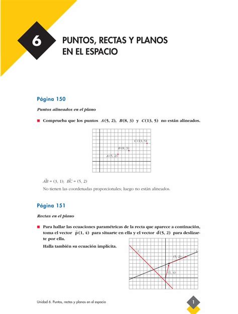 PDF 6 PUNTOS RECTAS Y PLANOS EN EL ESPACIO Rectas En El Plano