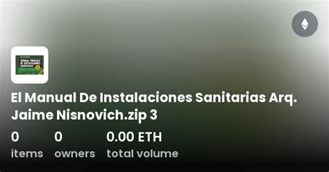 El Manual De Instalaciones Sanitarias Arq Jaime Nisnovich Zip 3