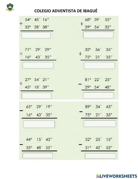 Suma Y Resta De Ngulos Exercise Floor Plans Diagram