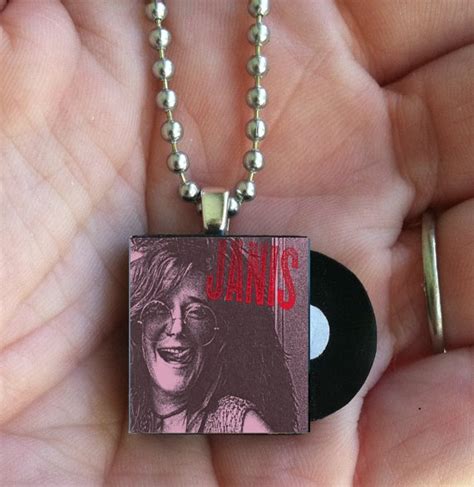 Janis Joplin Vinyl Record Album Necklace 6 00 Vinyl Record Album