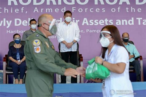 President Rodrigo Roa Duterte Witnesses The Program Proper Following