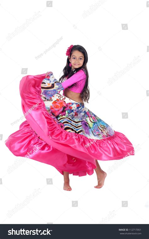 Little Girl Dancing Gypsy Dance Stock Photo 112717051 Shutterstock