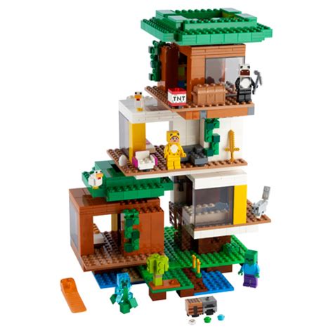 Lego Minecraft La Cabane Moderne Dans L Arbre