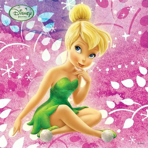 Tinkerbell Sitting On The Ground With Her Hand Under Her Chin