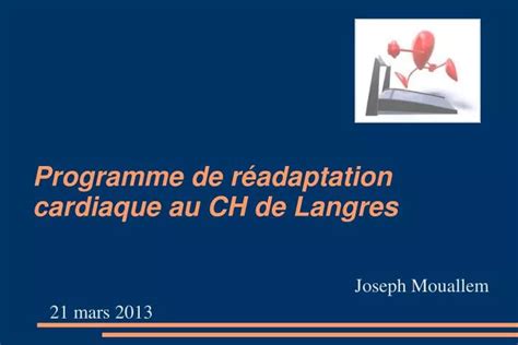 PPT Programme de réadaptation cardiaque au CH de Langres PowerPoint